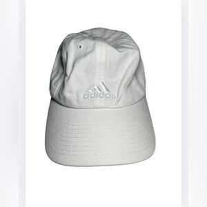 Adidas White and Gray Cap